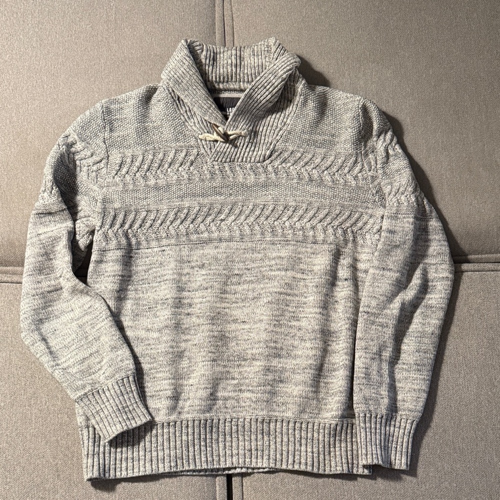 H&M Light Gray Shawl Sweater